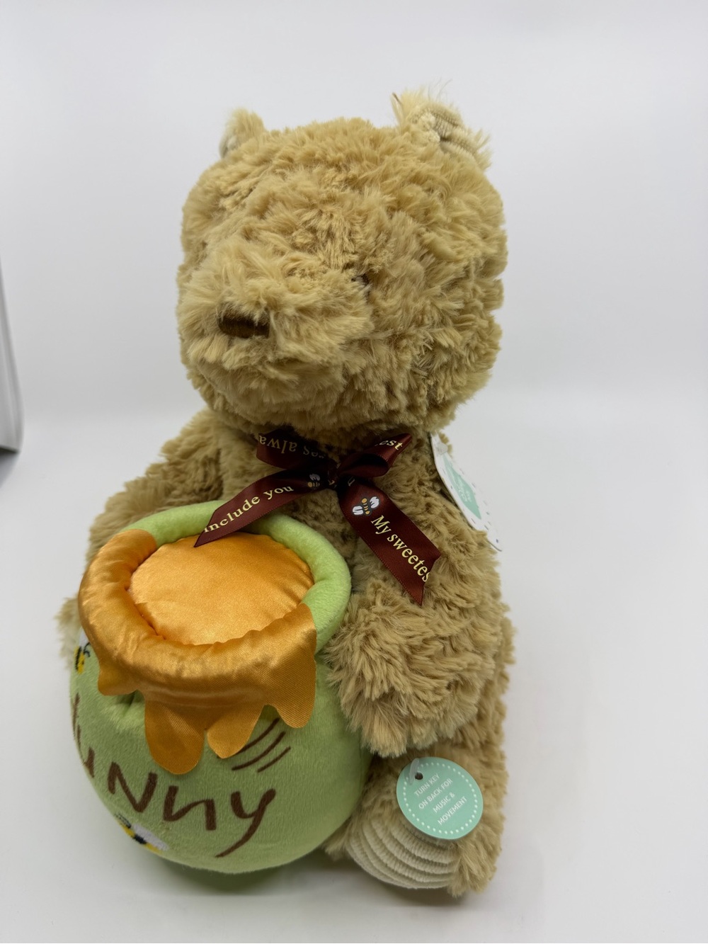 Disney Baby Winnie the Pooh Musical Motion Plush Hunny Pot NWT 2024